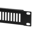 19" Perforiertes Blindpanel 1HE, schwarz