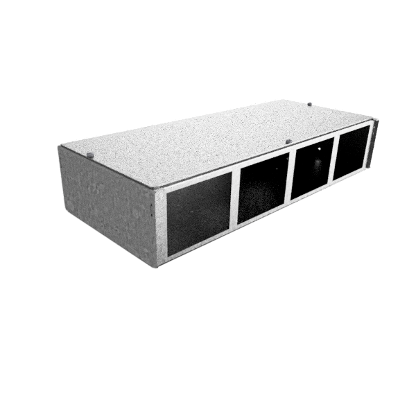 Anschlussbox DBV 100 für 8 FLF vertikal aus SVZ, leer