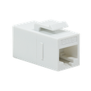 Keystone Verbinder RJ45 Cat.6 ungeschirmt mit Einrastung, weiss