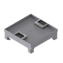 [UBD 215 211] Boîte de sol UBD 210 small, avec couvercle à bord, évidement de 15mm et 2 sorties de brosse inclus