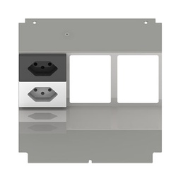 [UBD 210 228] Élément de prise pour 6 FLF, inclus 1xT13 blanc + 1xT13 noir