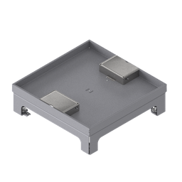 [UBD 215 210] Boîte de sol UBD 210 avec couvercle à bord, évidement de 15mm et 2 sorties de cordon inclus