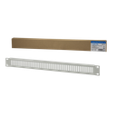19" Perforiertes Blindpanel 1HE, grau