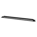 19" Perforiertes Blindpanel 1HE, schwarz