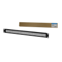 19" Perforiertes Blindpanel 1HE, schwarz