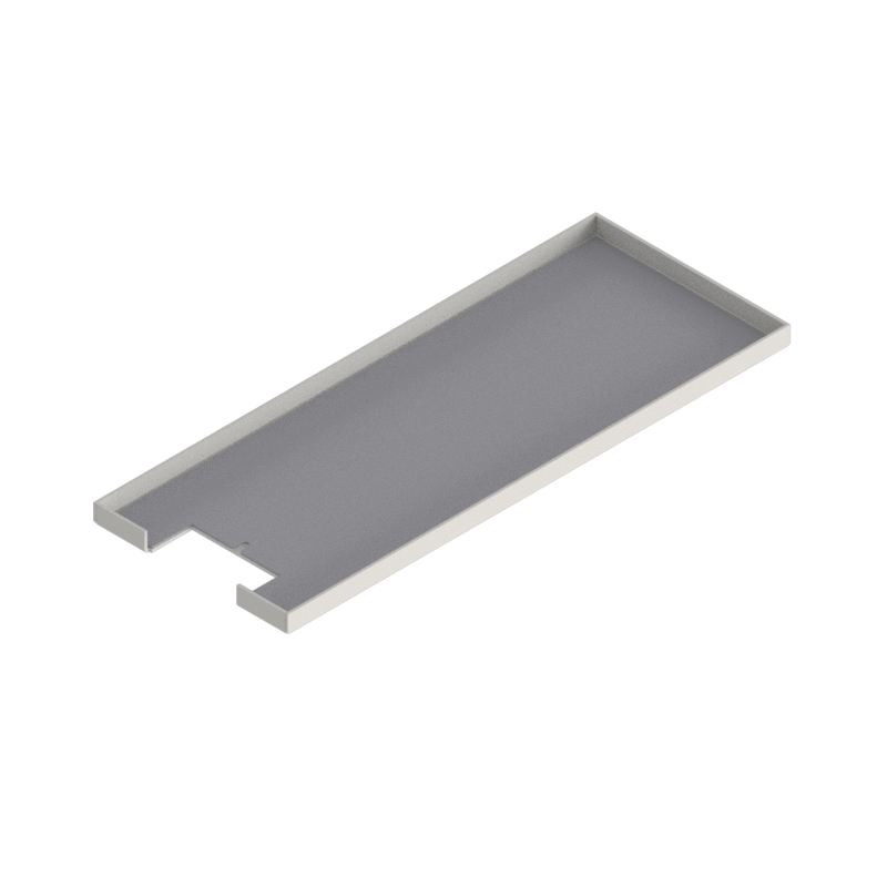 Deckel für Bürstenauslass zu UBK 200 mit Kante geschlossen, für 15mm Vertiefung