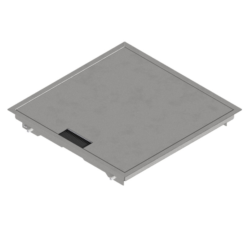 Sortie de sol double 260 en acier inoxydable poncé