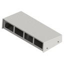 Boîte de raccordement pour 4 FLF horizontale, vide 