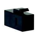 Keystone Verbinder RJ45 Cat.6 ungeschirmt mit Einrastung, schwarz, 