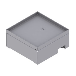 [UBD 210 209] Boîte de sol UBD 210 en acier inoxydable couvercle avec bord, fermé, évidement de 15mm inclus