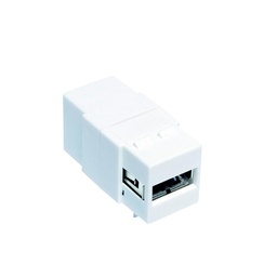[MVT 200 122] Keystone Verbinder USB2.0-A Buchse > USB2.0-B Buchse, weiss, 