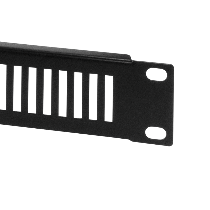 19" Perforiertes Blindpanel 1HE, schwarz