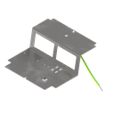[UBD 165 175] Élément de prise pour 2 FLF, fil de terre inclus, vide