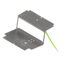 Steckdoseneinsatz für 3x 45x45 Ausschnitte, leer