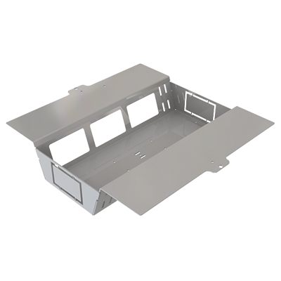 Steckdoseneinsatz für 2x3 FLF horizontal, leer 