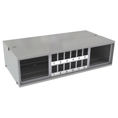 [MVT 150 124A] Aufputz Medienverteiler aus Aluminium eloxiert - Ausverkauf