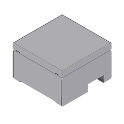 [UBD 160 153] Unterflur-Bodendose UBD 160 aus Chromstahl inkl. belegtem Blinddeckel
