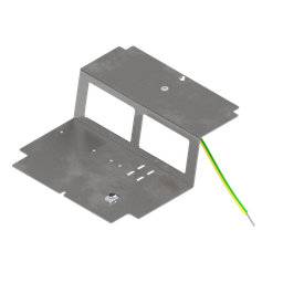 [UBD 165 175] Steckdoseneinsatz für 2 FLF inkl. Erddraht, leer