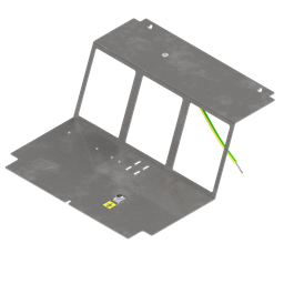 [UBD 210 215] Steckdoseneinsatz für 6 FLF inkl. Erddraht, leer
