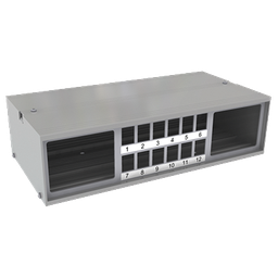 [MVT 150 124A] Aufputz Medienverteiler aus Aluminium eloxiert - Ausverkauf