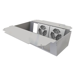 [UBD 261 275] Élément de prise pour 2x5 FLF, fil de terre inclus,  2x 3xT13 blanc 