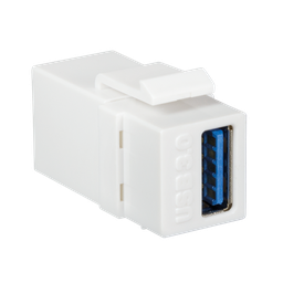 [MVT 200 124] Keystone Verbinder USB-A 3.0 Buchse > Buchse, weiss